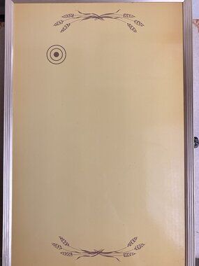 Vintage Cornwall Electric Tray Wheat Stalks Yellow Hot-Spot Eye No cord